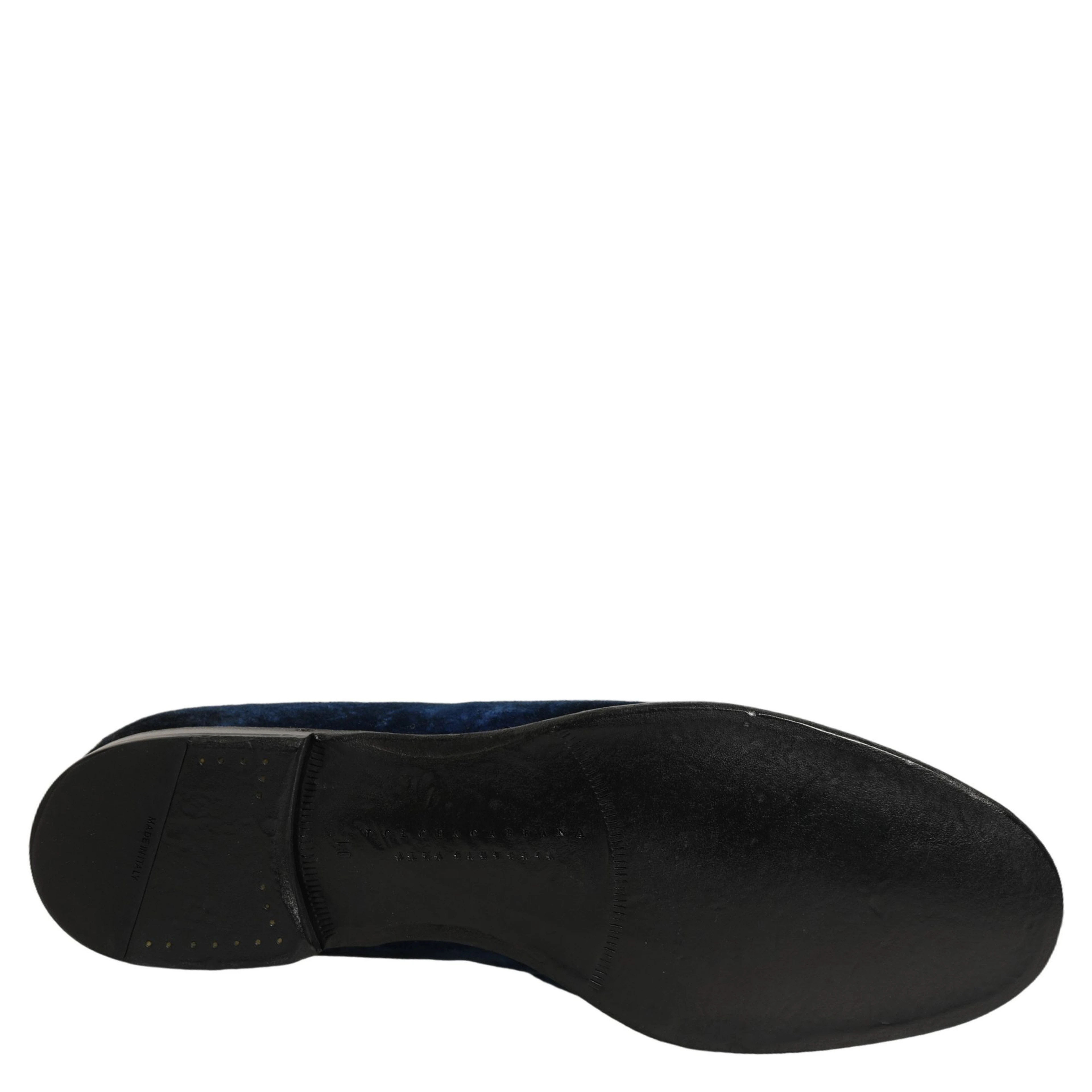 Blue Suede Slip On Men Slippers Loafers Shoes