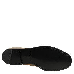 Beige Suede Slip On Slippers Loafers Shoes