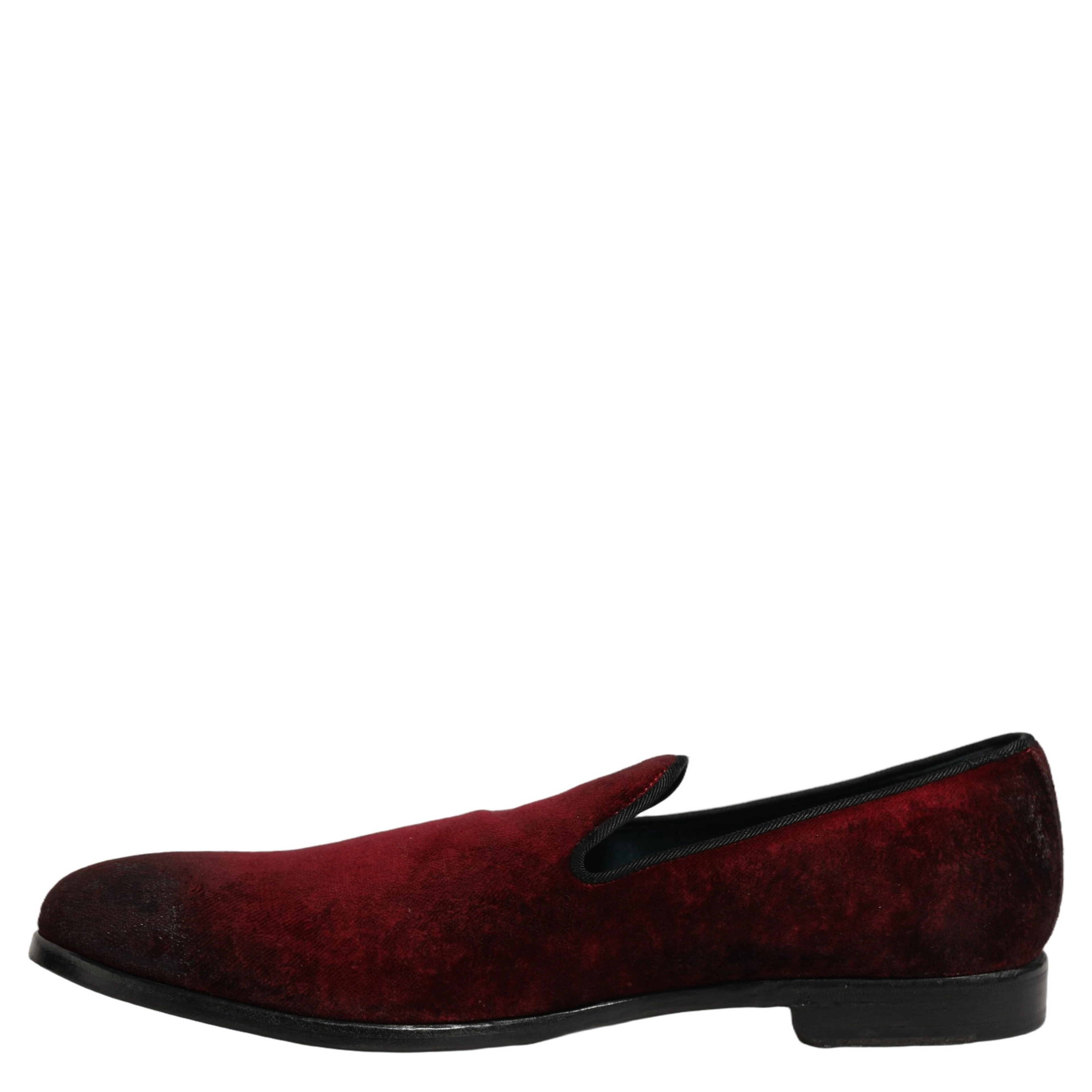 Maroon Suede Slip On Slippers Loafers Shoes
