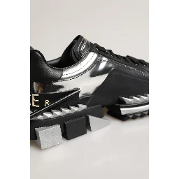 Black Two-Tone Super King Men Sneakers Shoes
