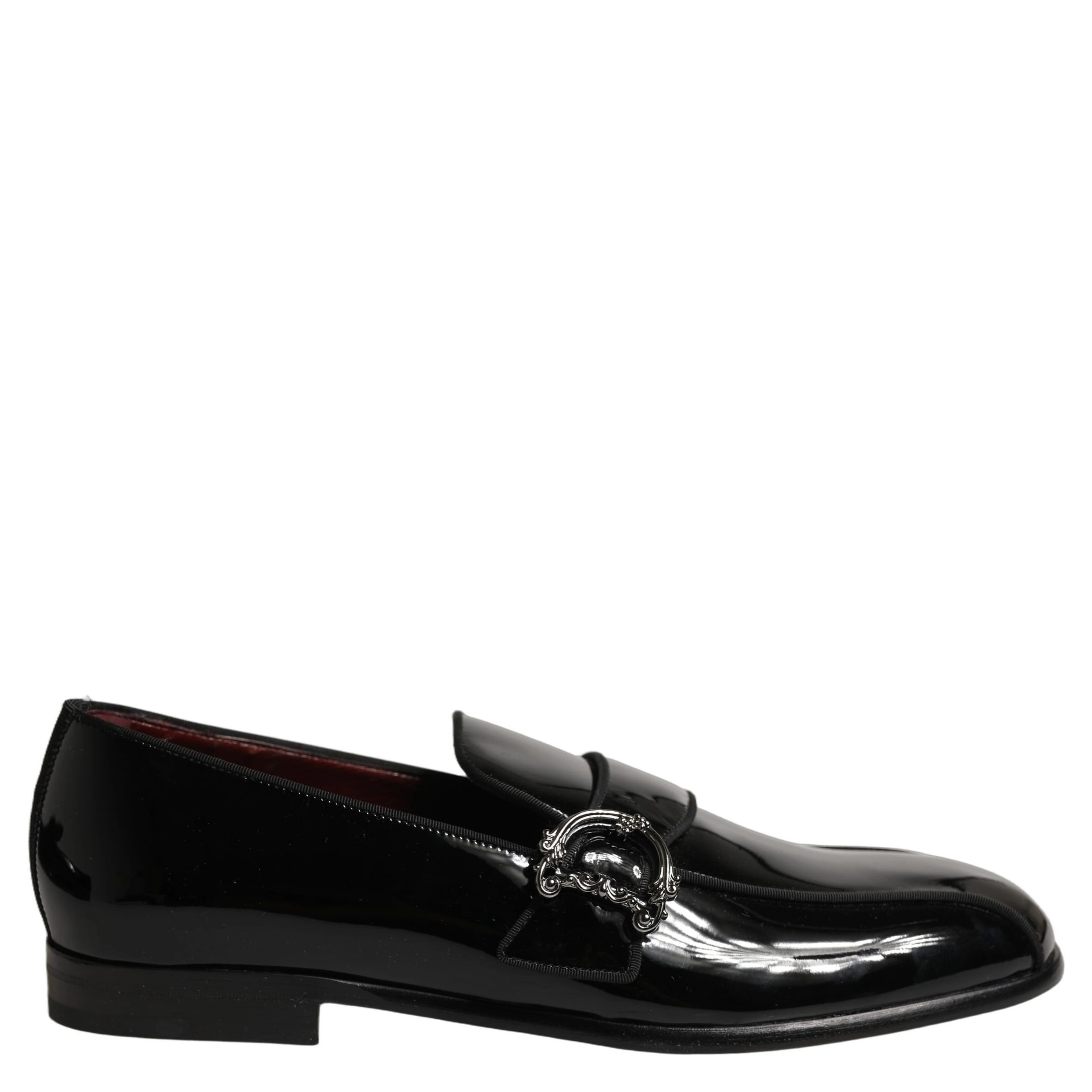 Black Patent Leather Men Loafers Shoes