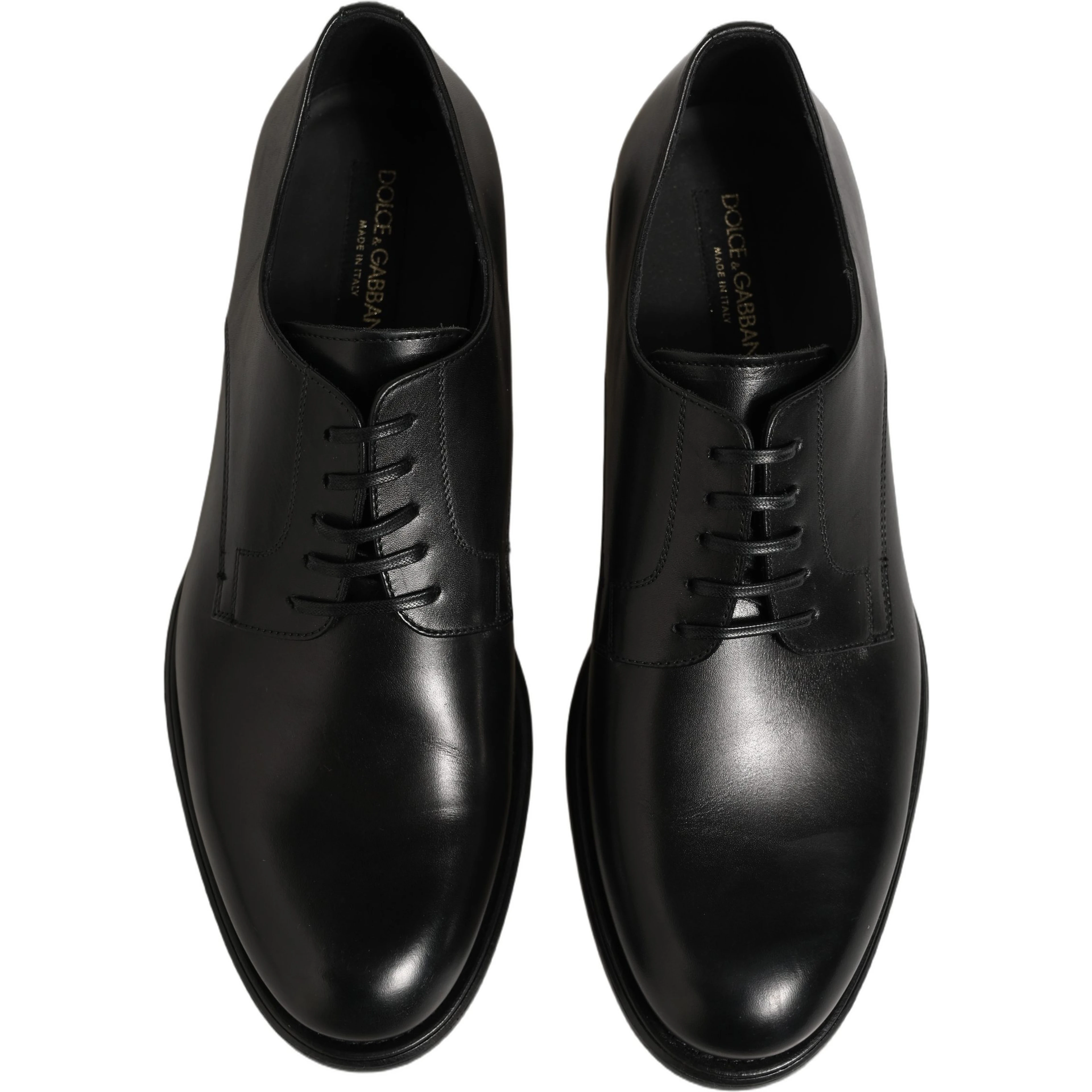 Black Calfskin Leather Derby Men Dress Shoes