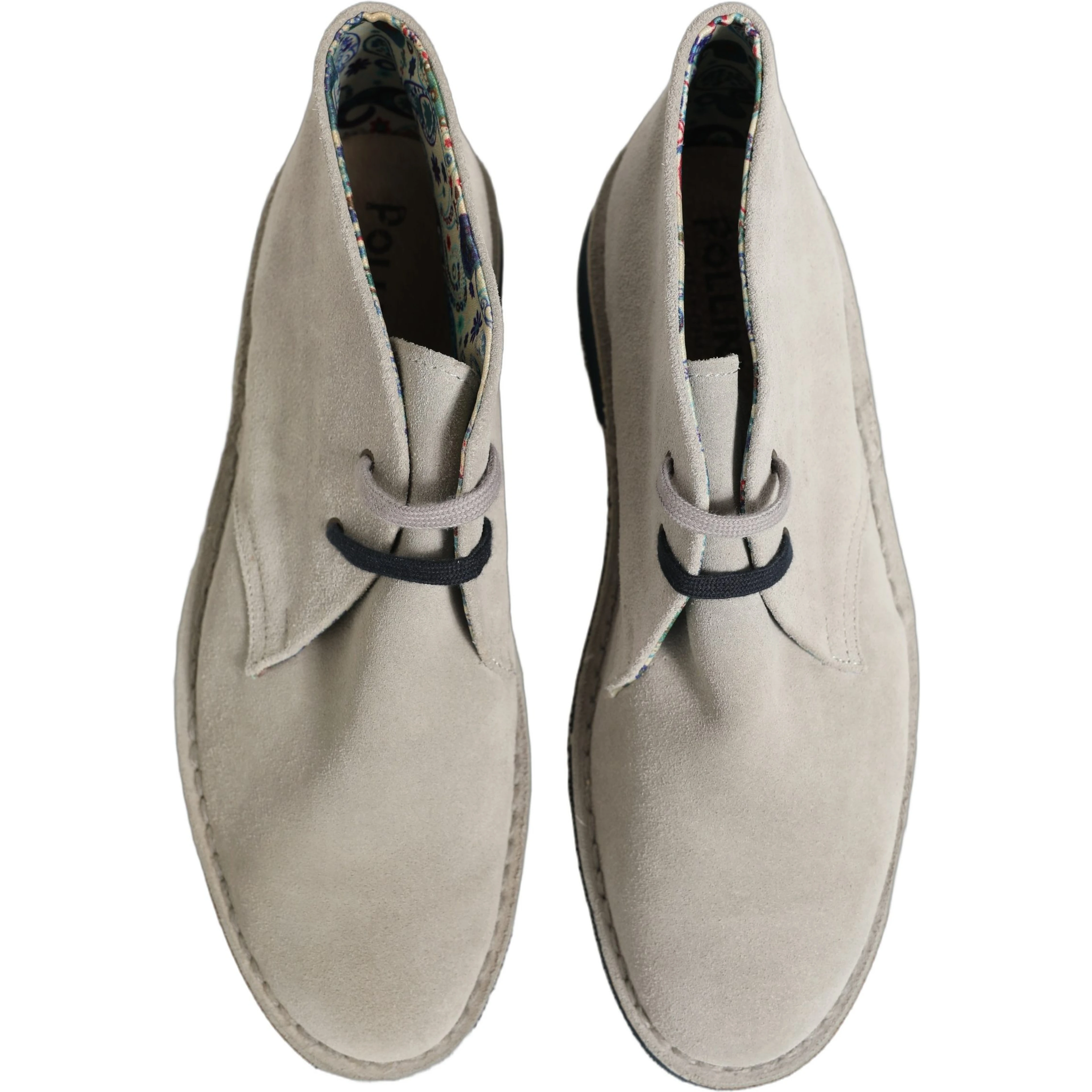 Gray Suede Chukka Lace Up Men Ankle Boots Light