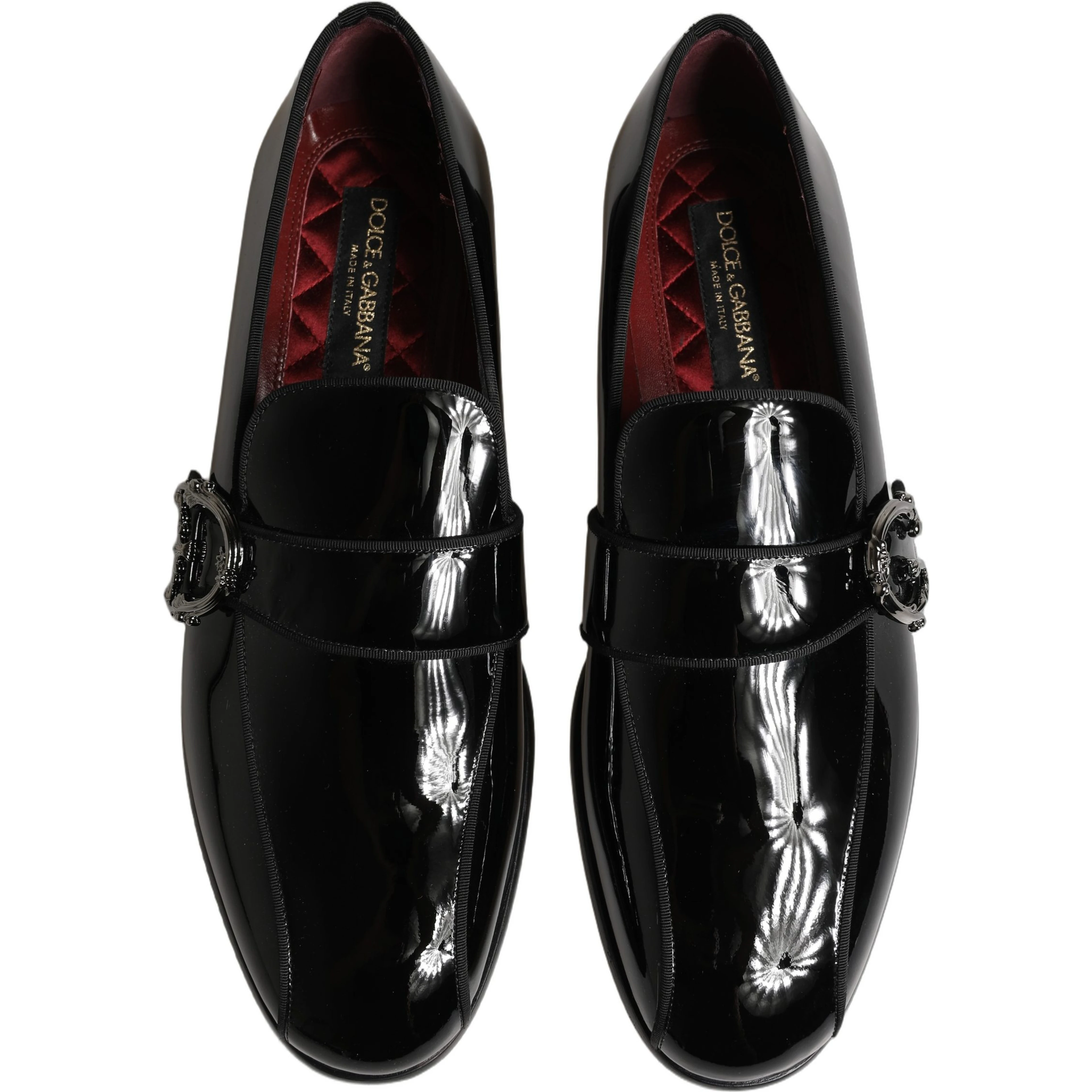 Black Patent Leather Men Loafers Shoes