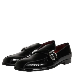 Black Patent Leather Men Loafers Shoes