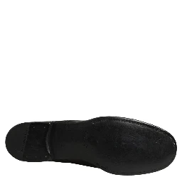 Black Calfskin Leather Derby Men Dress Shoes
