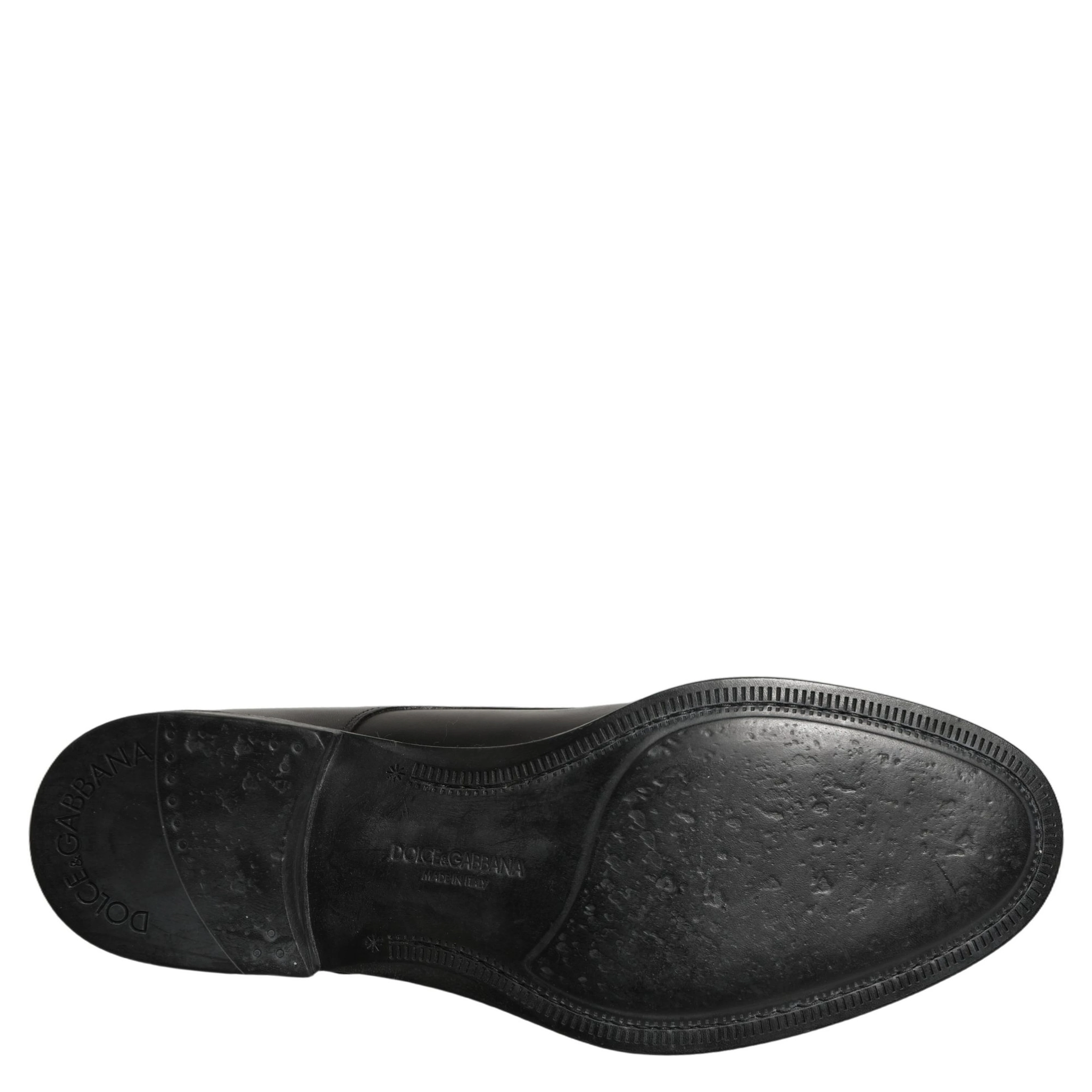 Black Calfskin Leather Derby Men Dress Shoes