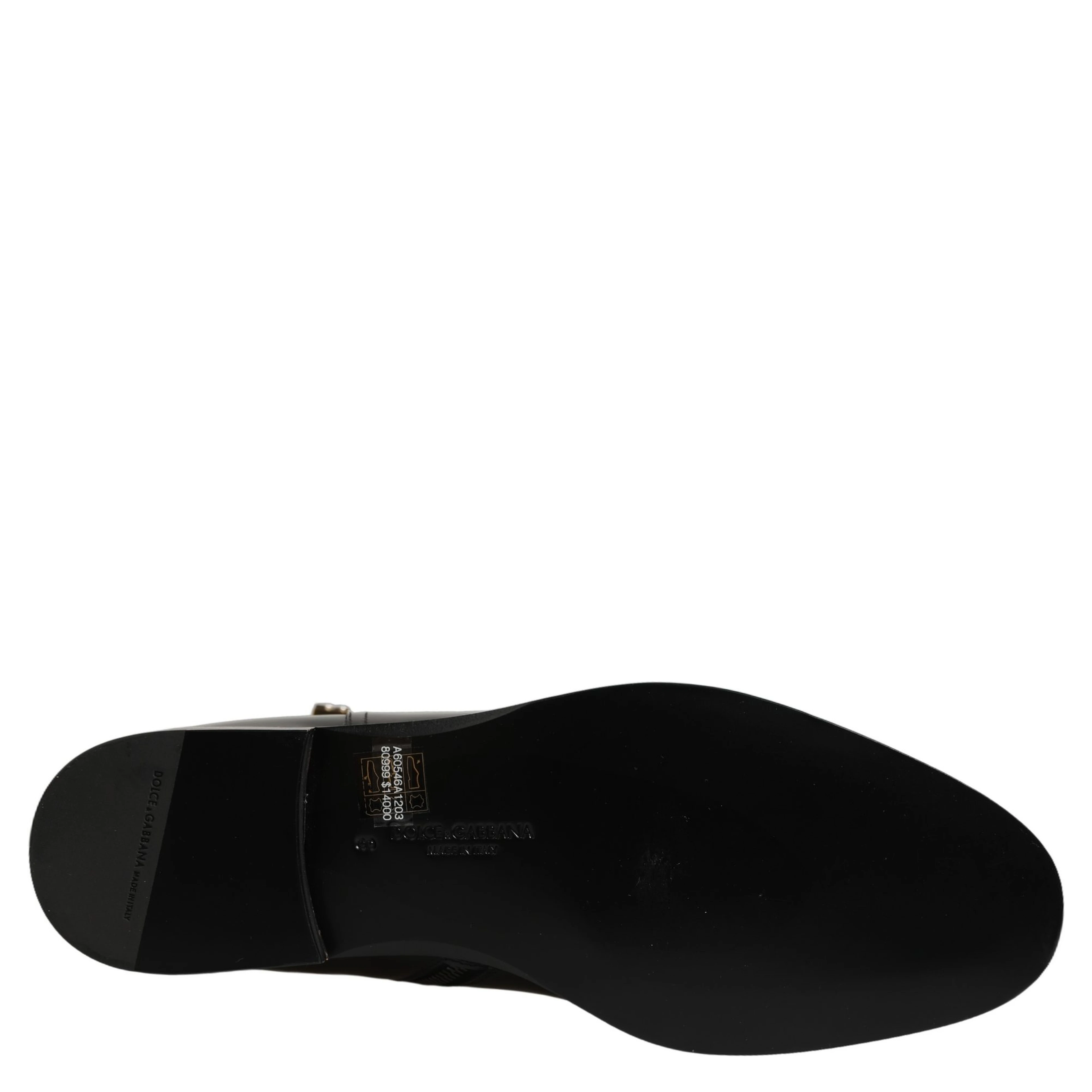 Black Leather Buckle Mid Calf Boots Shoes