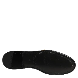Metallic Gold Leather Flats Loafers Shoes
