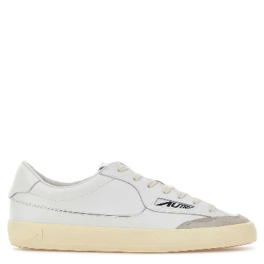 WINDSCAPE LOW MAN UK01 LEATHER/SUEDE WHITE/WHITE