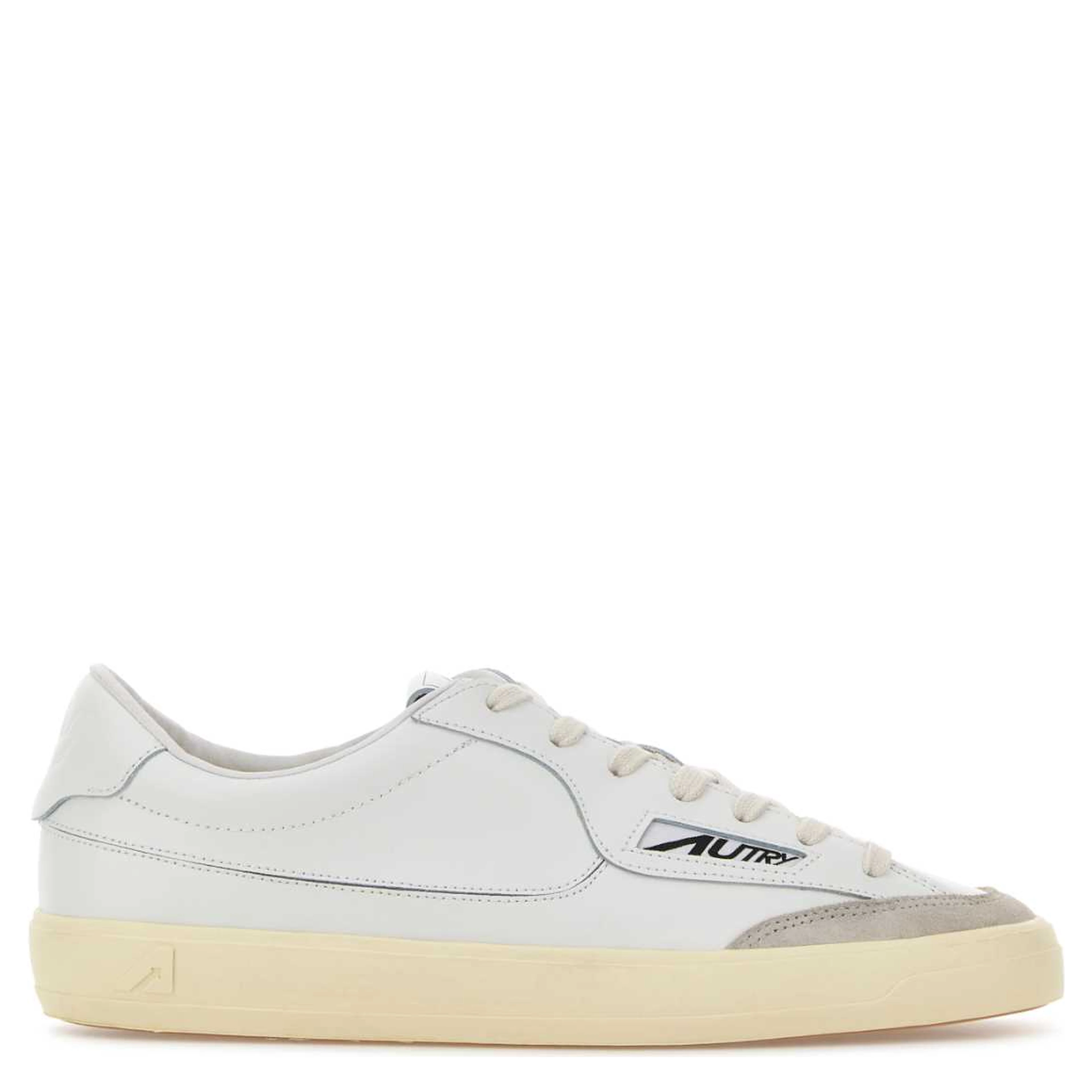 WINDSCAPE LOW MAN UK01 LEATHER/SUEDE WHITE/WHITE