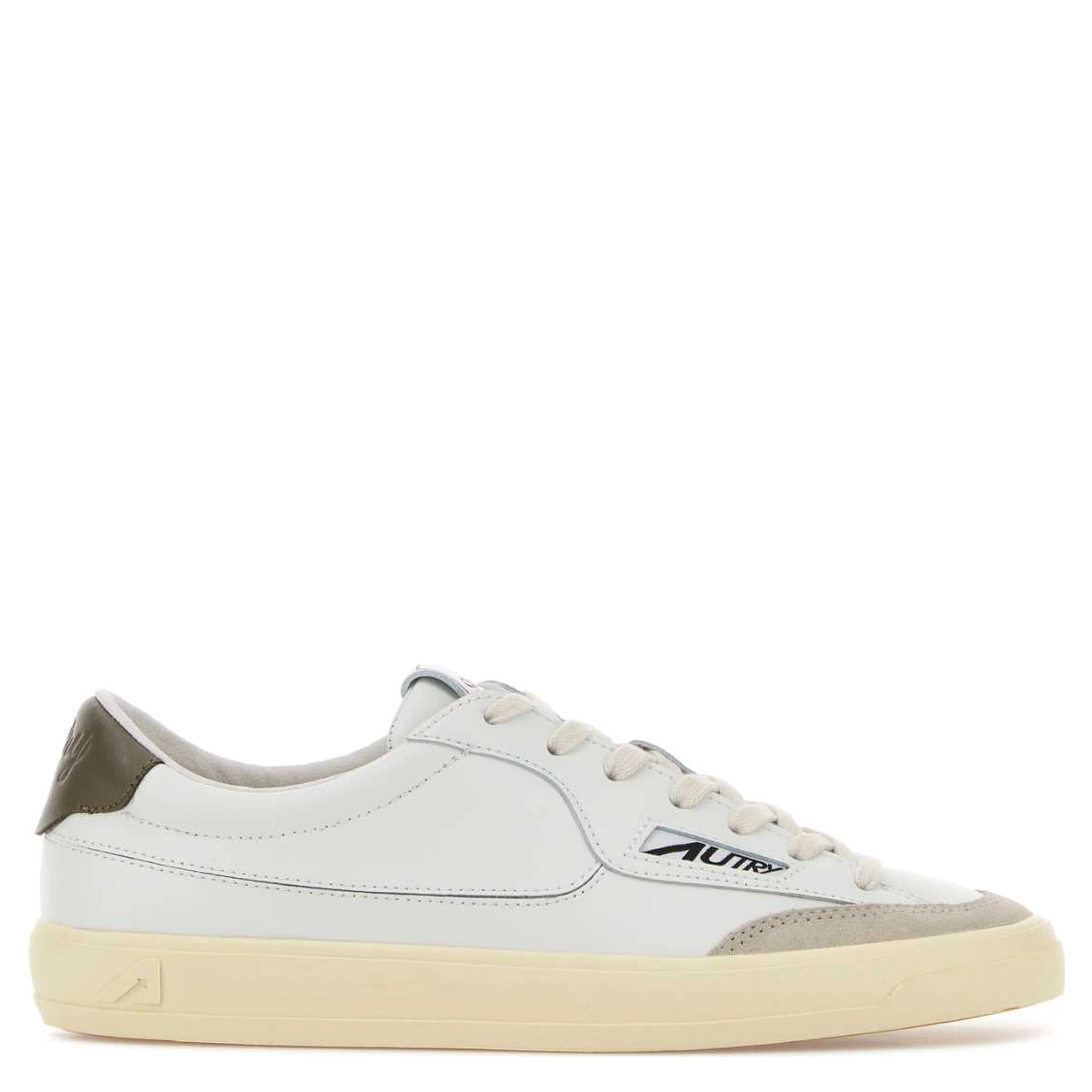 WINDSCAPE LOW WOM UK10 LEATHER/SUEDE WHITE/CHOCOLA