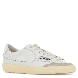 WINDSCAPE LOW MAN UK01 LEATHER/SUEDE WHITE/WHITE