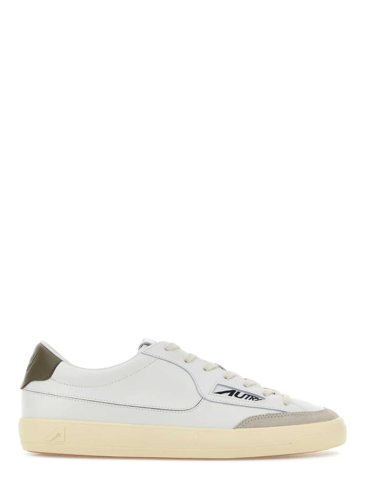 WINDSCAPE LOW MAN UK10 LEATHER/SUEDE WHITE/CHOCOLA