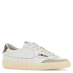 WINDSCAPE LOW WOM UK10 LEATHER/SUEDE WHITE/CHOCOLA
