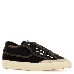 WINDSCAPE LOW WOM JP04 PONY/SUEDE BROWN