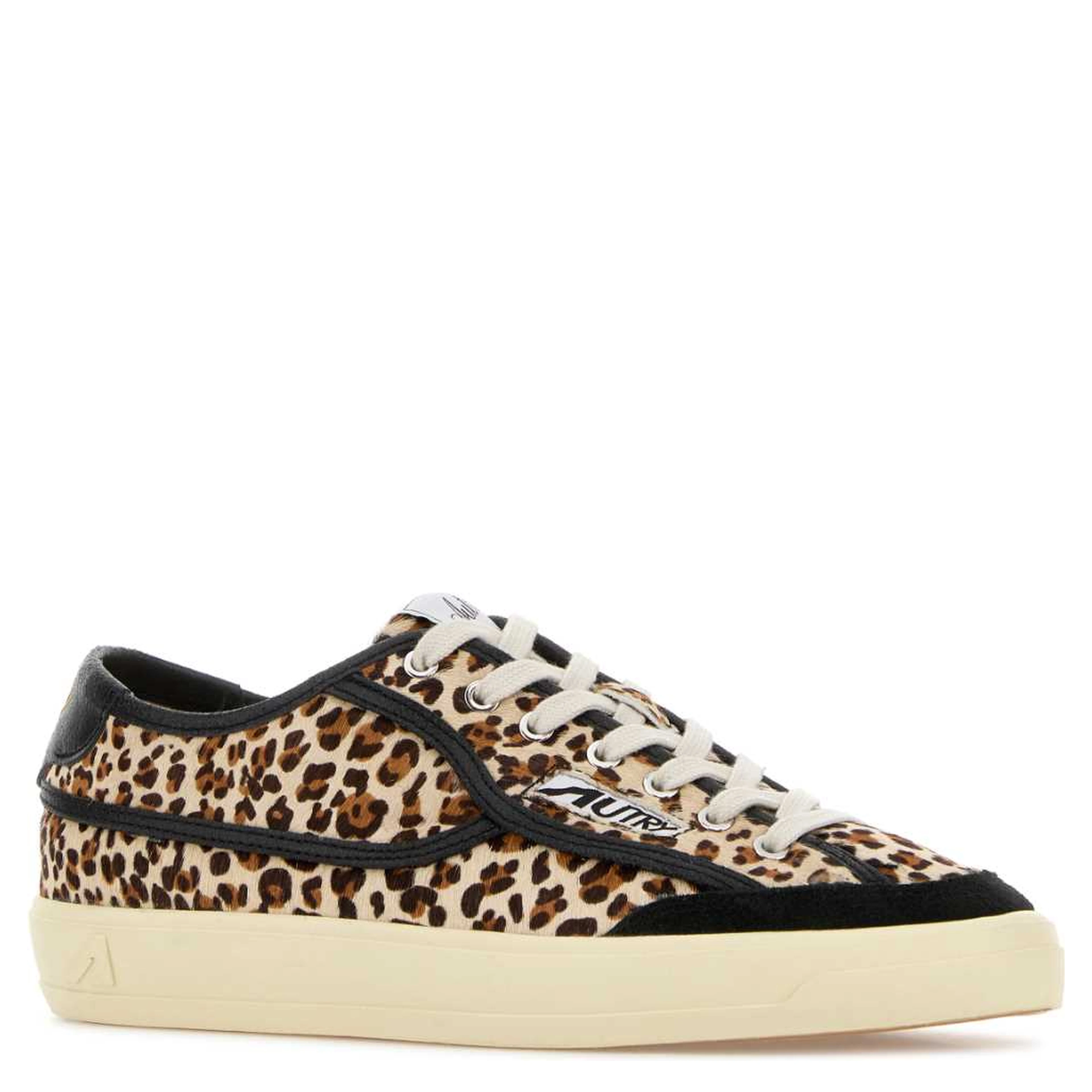 WINDSCAPE LOW WOM JL01 PONY/CRACK LEOPARD/BLACK