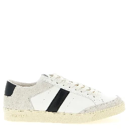 Bicolor Leather Low Top Sneakers