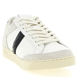 Bicolor Leather Low Top Sneakers