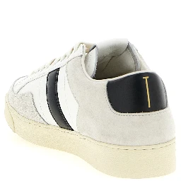 Bicolor Leather Low Top Sneakers