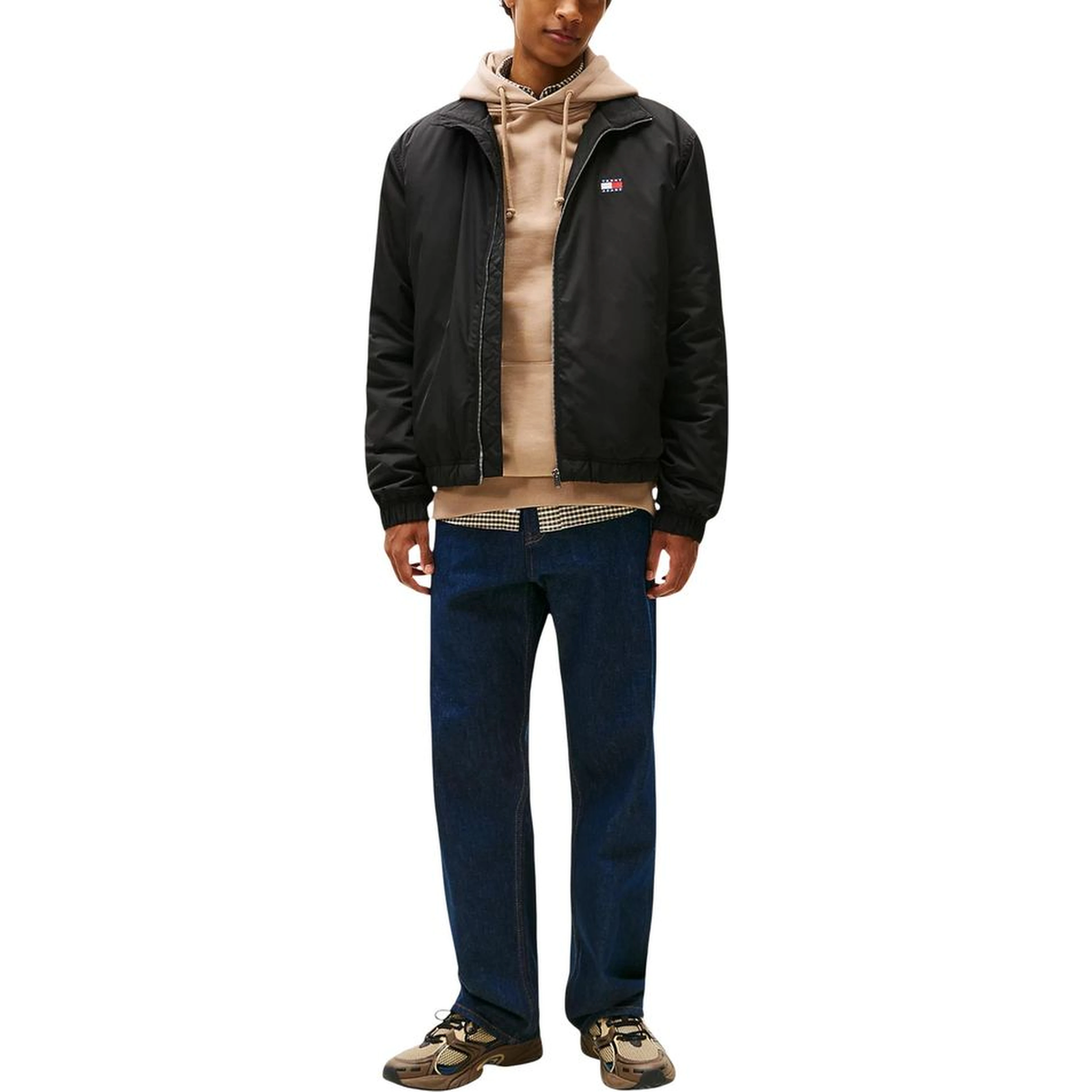 Black Recycled Polyester Bomber