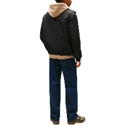 Black Recycled Polyester Bomber