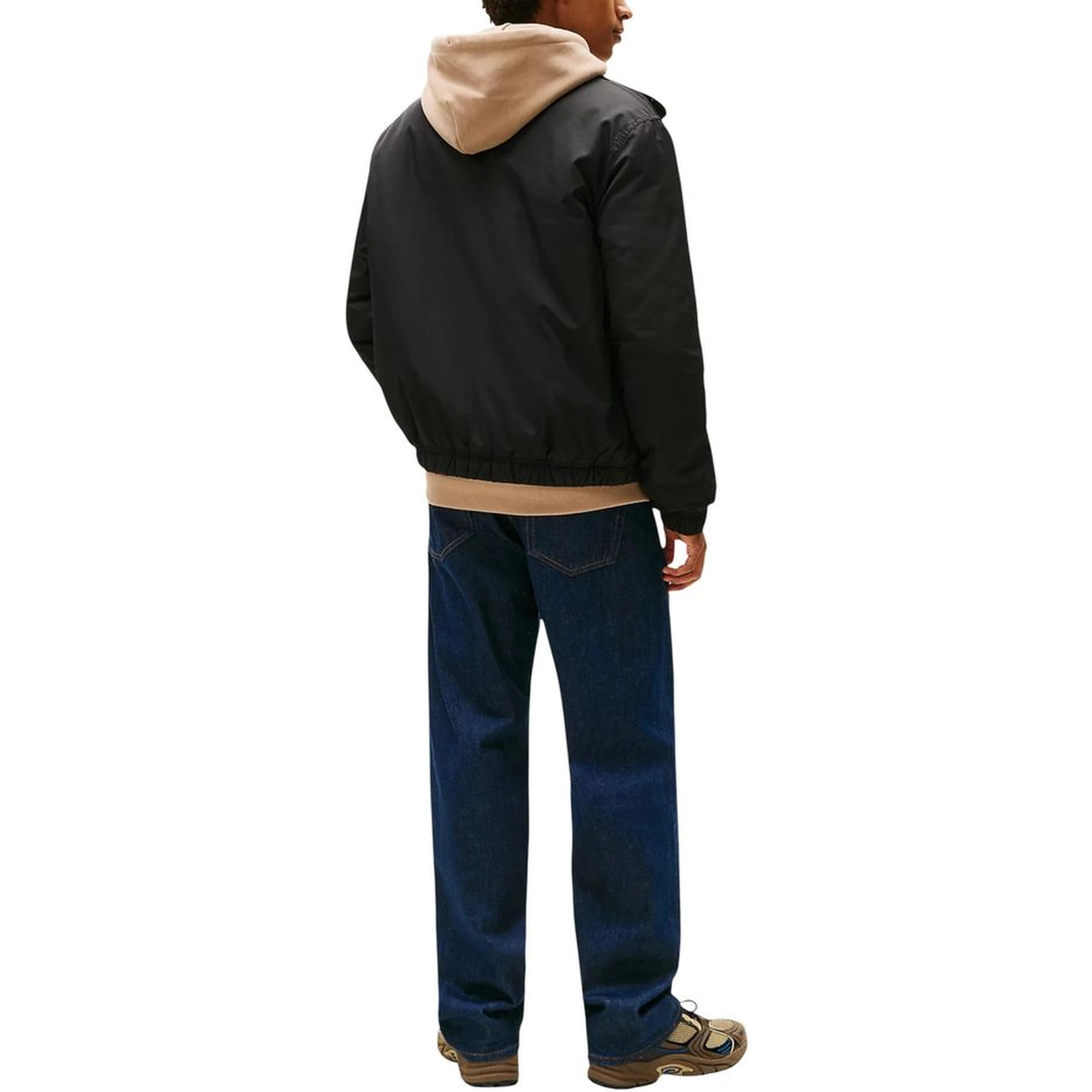 Black Recycled Polyester Bomber