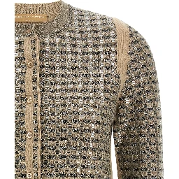 Beige Virgin Wool Cardigan