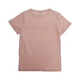 Pink T-Shirt with Front Logo in Cotton Boy