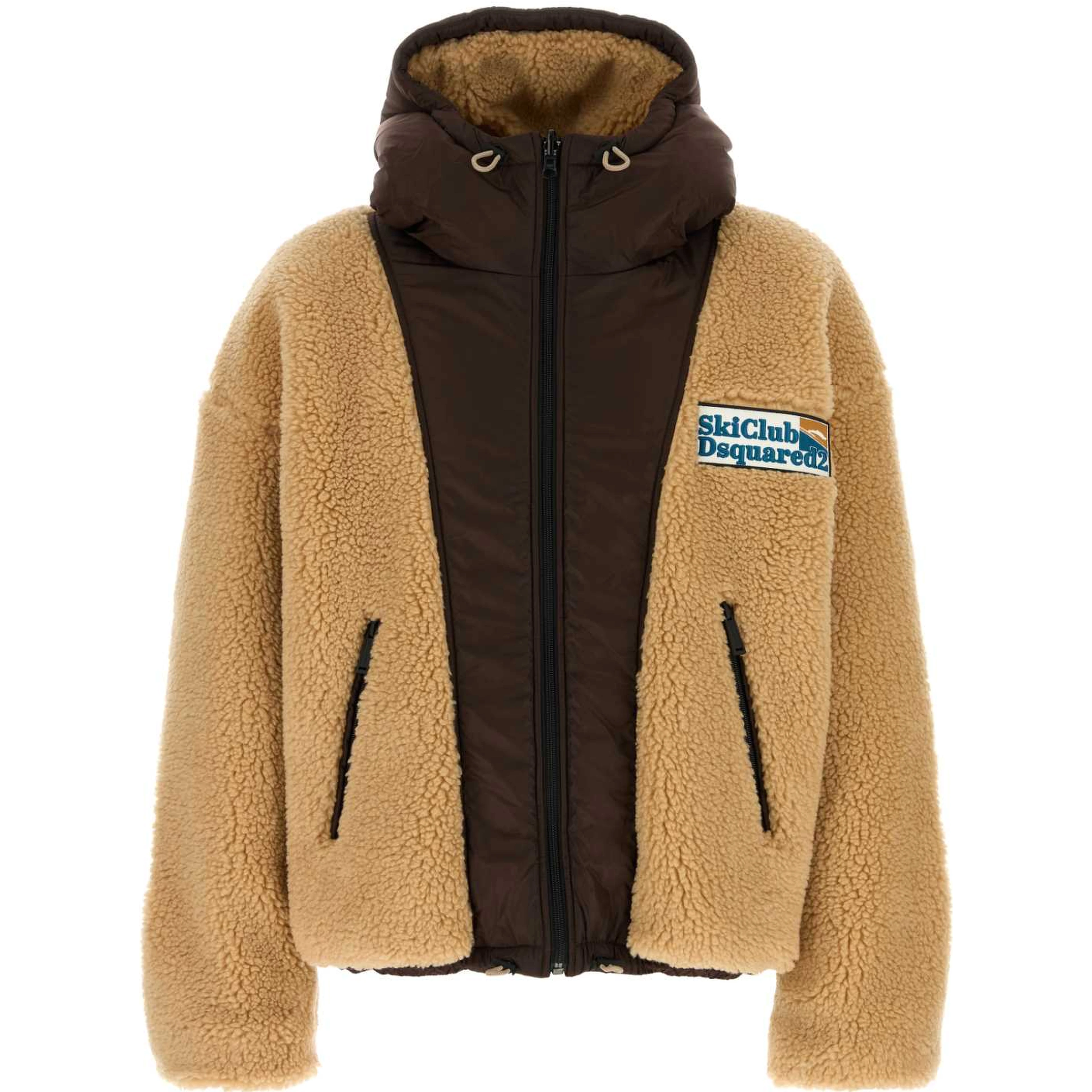 REVERSIBLE HOODED TEDDY JACKET