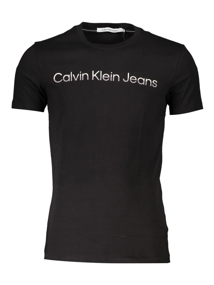 Black Cotton Mens Tshirt