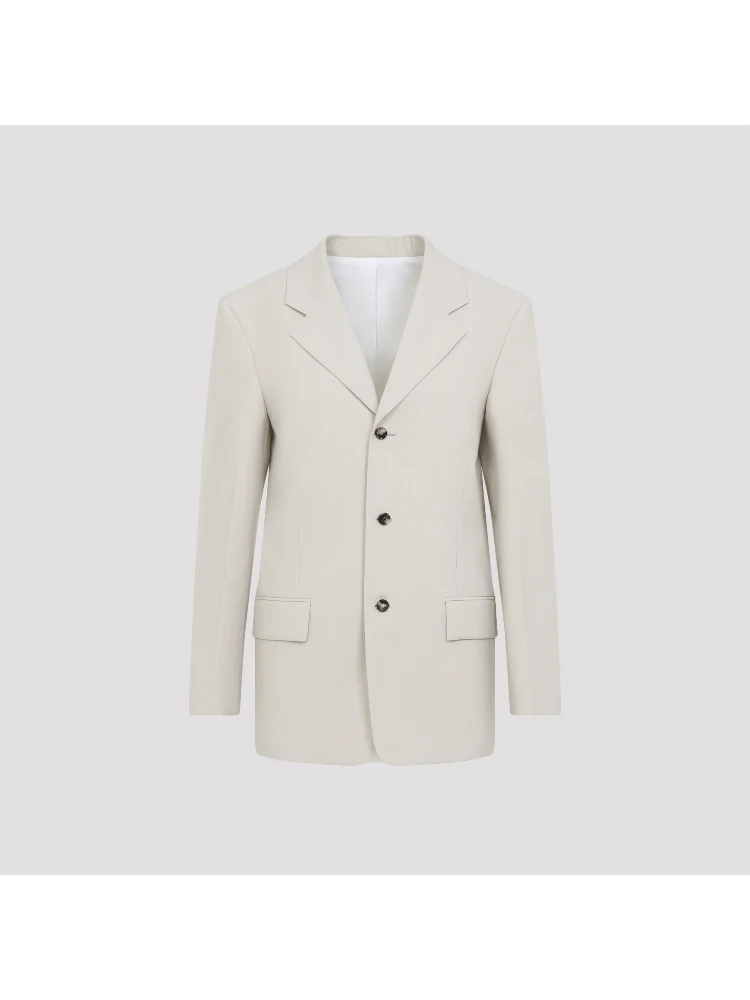 WOOL COTOON STRIPED JACKET