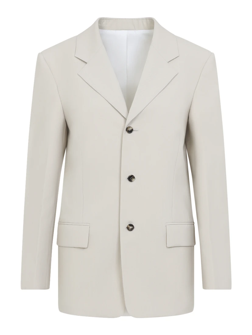 WOOL COTOON STRIPED JACKET