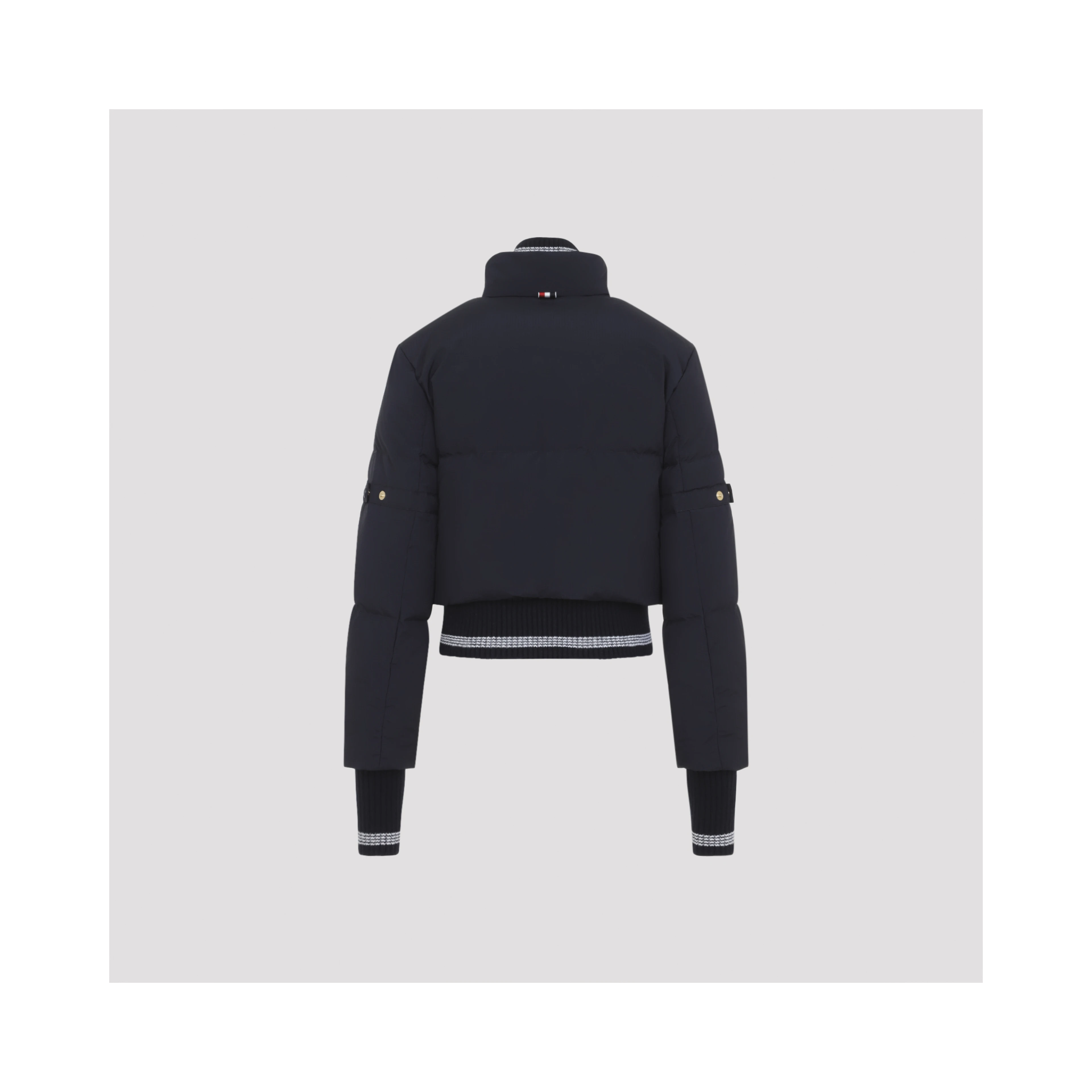 CROPPED DOWNFILLED ZIP FRONT JACKET