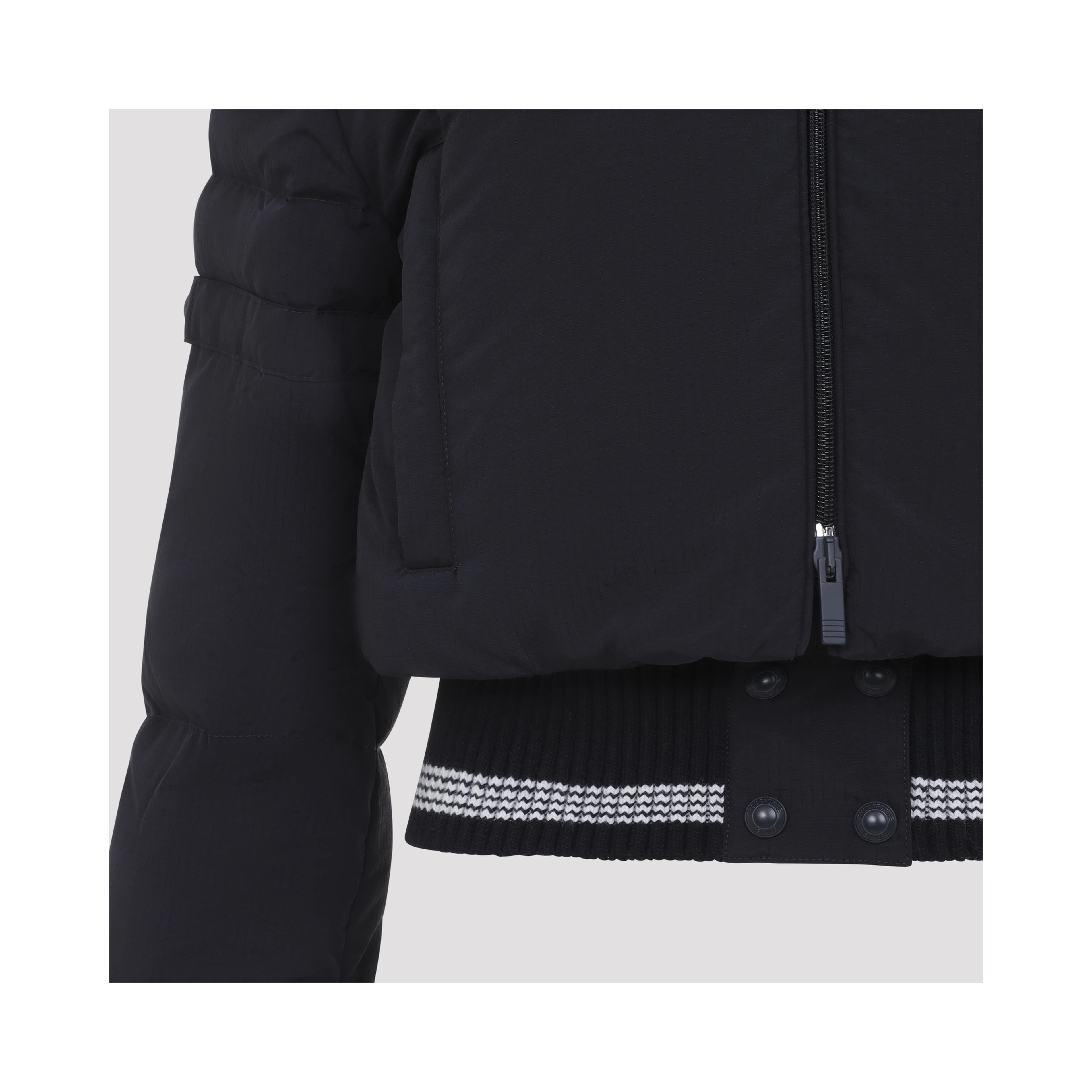 CROPPED DOWNFILLED ZIP FRONT JACKET