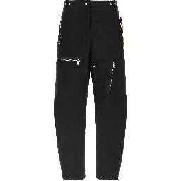 Black Cotton Cargo Pants