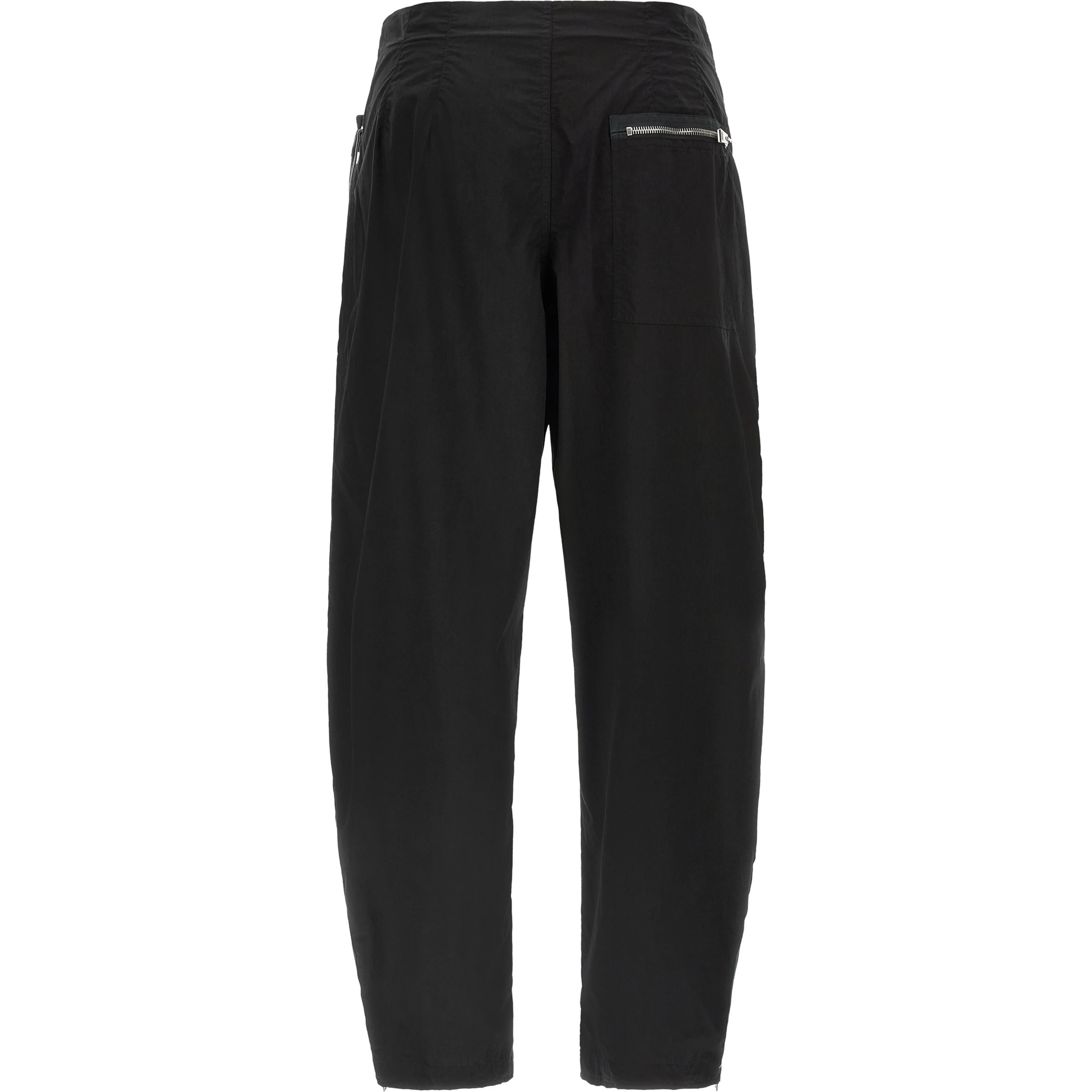 Black Cotton Cargo Pants