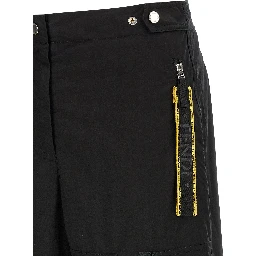 Black Cotton Cargo Pants