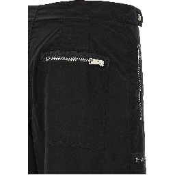 Black Cotton Cargo Pants