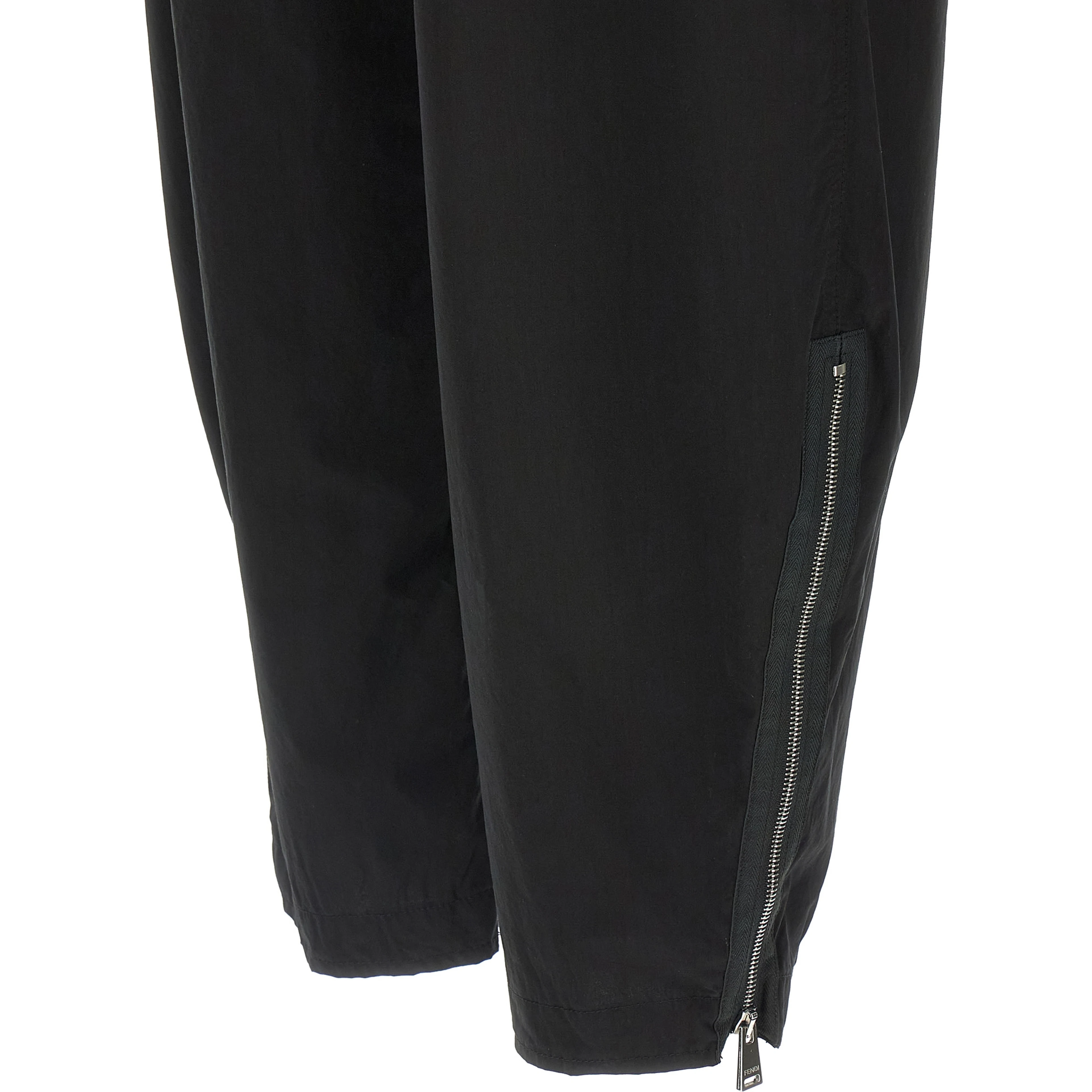 Black Cotton Cargo Pants