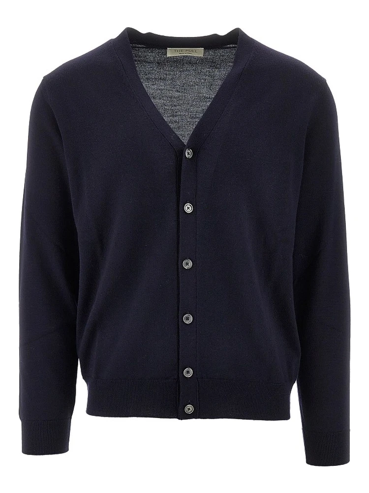 Merino wool knitted cardigan