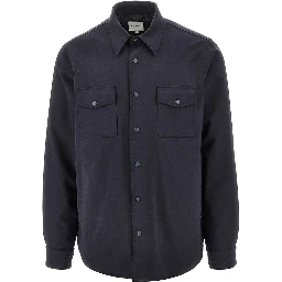 Padded technowool overshirt