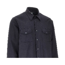 Padded technowool overshirt
