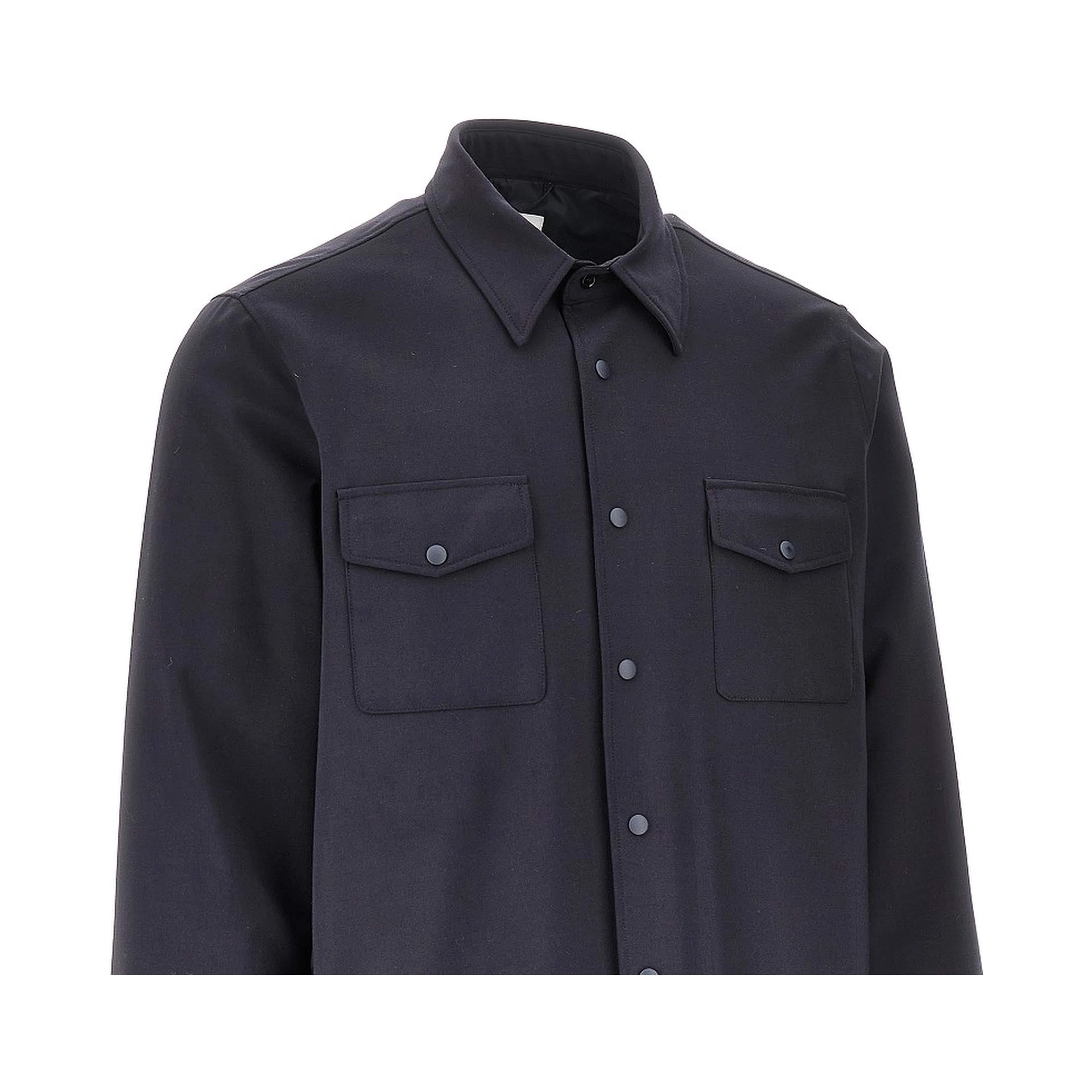 Padded technowool overshirt