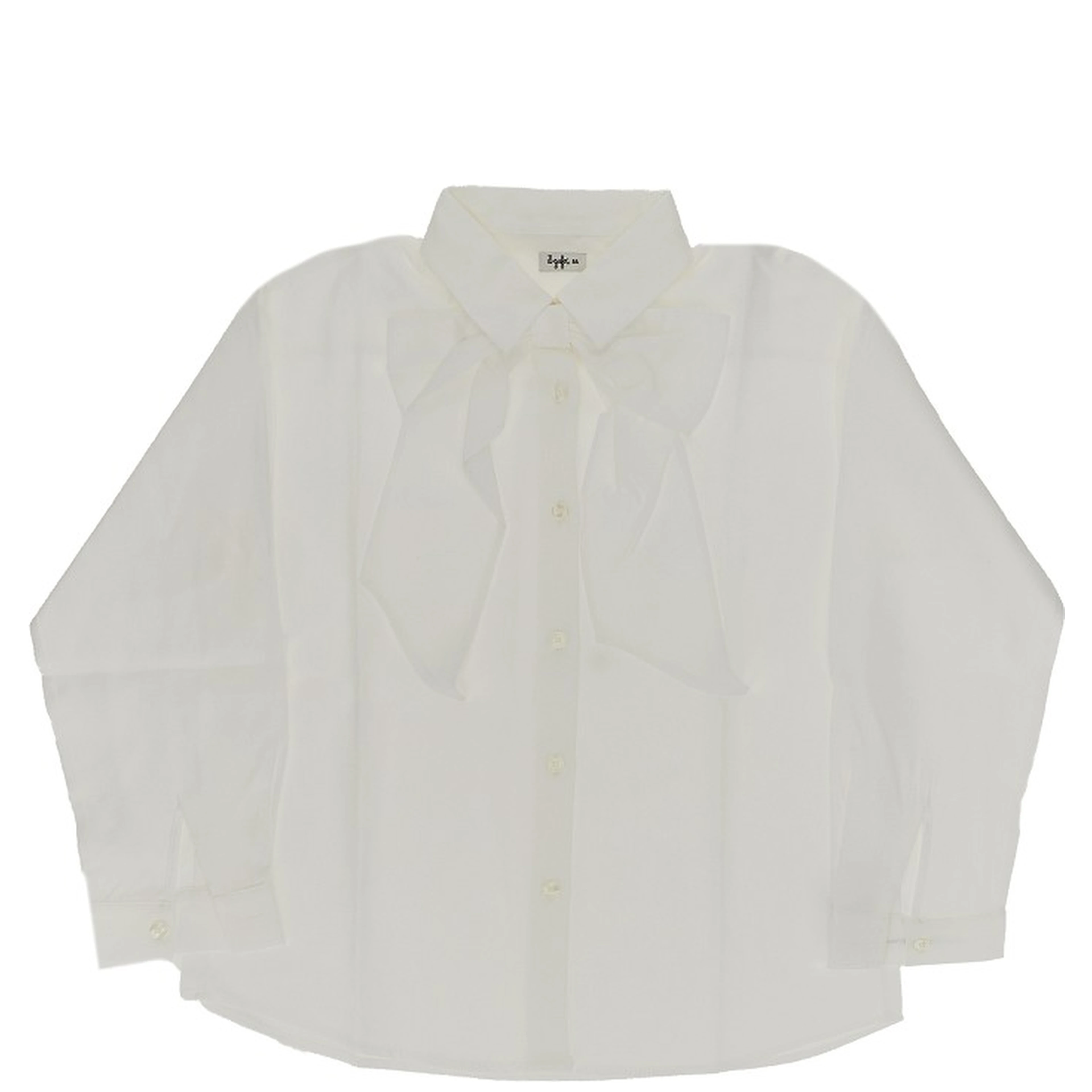 Twill shirt with bow