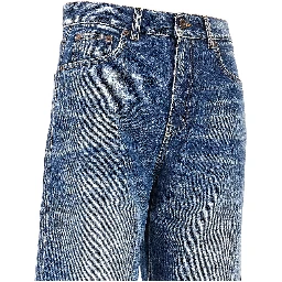 Raw-cut hem jeans
