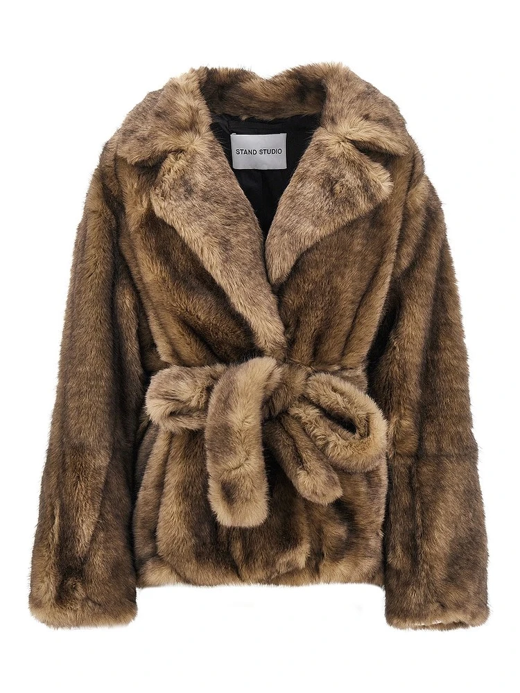 'Silena' faux leather jacket