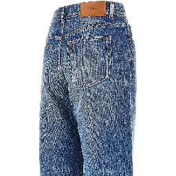 Raw-cut hem jeans