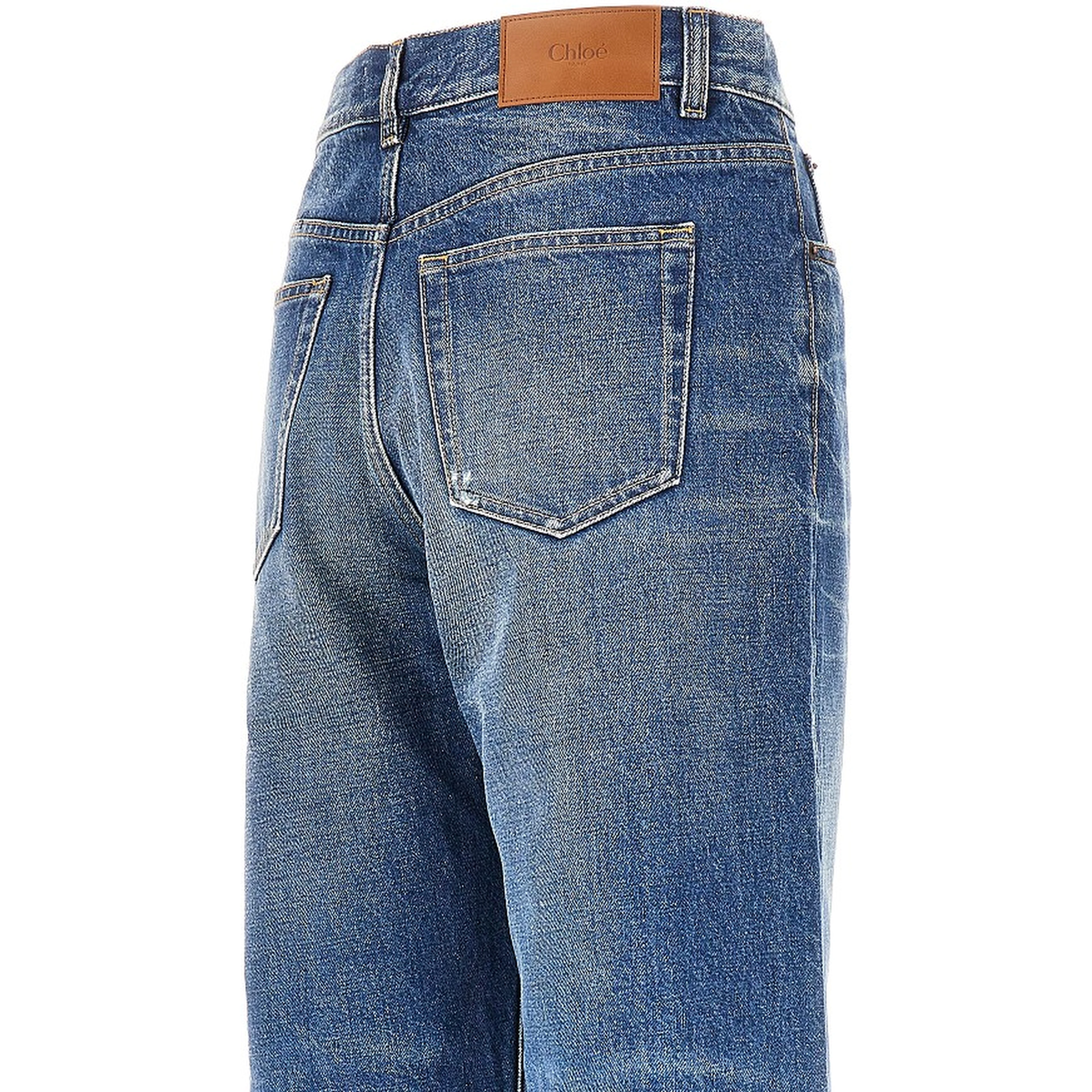 Raw-cut hem jeans