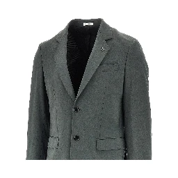 Twill single-breasted jacket